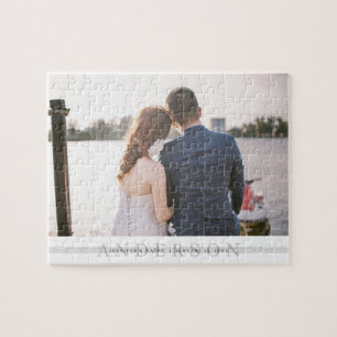 Personlig Bröllop Photo Jigszle Puzzle Pussel
