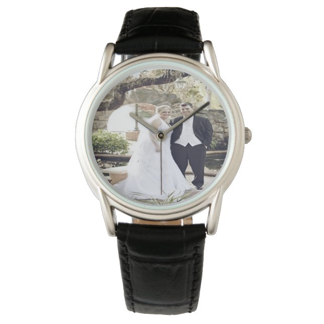 Personlig Bröllop Photo Krona Protector Watch Armbandsur (Framsida)