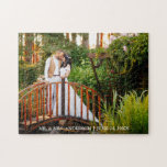 Personlig Bröllop Photo Pussel<br><div class="desc">Personlig Namn och Bröllop Foto Jigszle Puzzle</div>