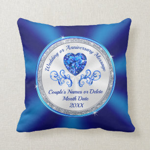 Personlig Bröllop Pillow Gift eller årsdag Kudde