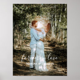 Personlig Bröllop Porträtt Modern calligrafi Poster