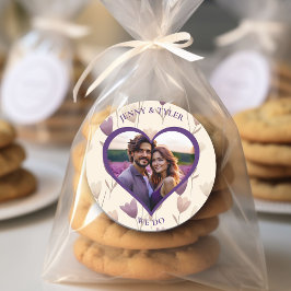 Personlig Bröllop Sälar | Fotomall Runt Klistermärke