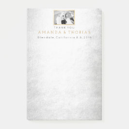 Personlig Bröllop Tack Gift-förmån Post-it Block