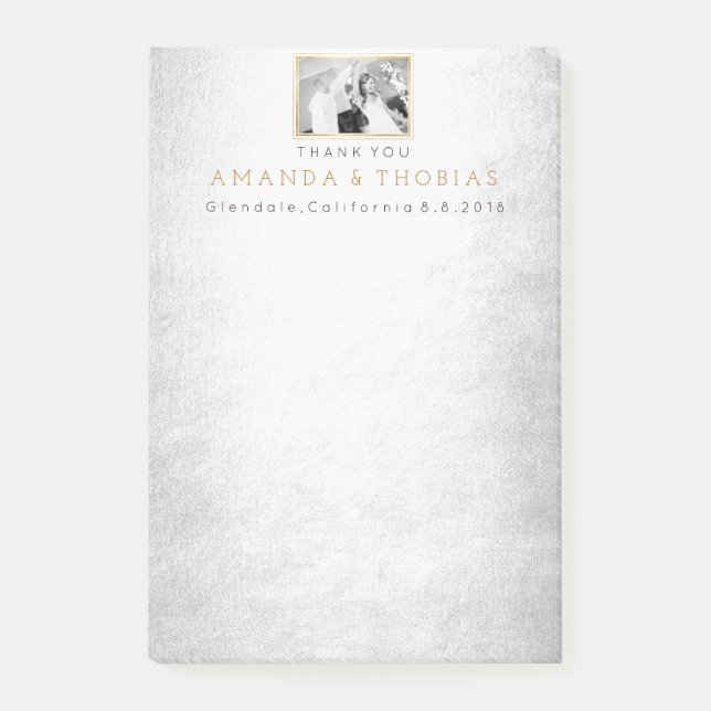 Personlig Bröllop Tack Gift-förmån Post-it Block (Framsida)