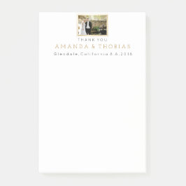 Personlig Bröllop Tack Gift-förmån Post-it Block