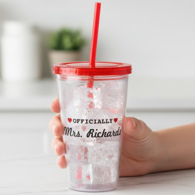 Personlig bröllopsbrud take away mugg (Skapare uppladdad)