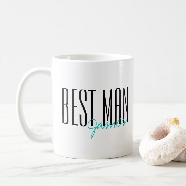 Personlig Bröllopsfest för fetstilt Brev "Bästa ma Kaffemugg (Med munk)
