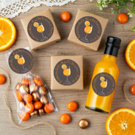 Personlig bröllopsfestpresent runt klistermärke