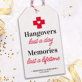 Personlig-bröllopsförmån för Hangover Recovery Kit Presentetikett