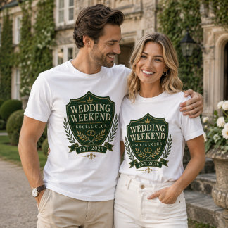 Personlig bröllopshelgssocial t shirt
