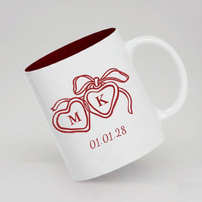 Personlig bröllopskaffe kopp Förlovningspresent fö (Personalized Mug Sentimental Gift for Girlfriend and Couples, Personalized Mug for Engagement  Gift)