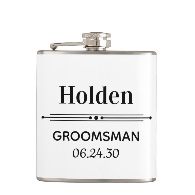 Personlig bröllopsman fickplunta (Framsidan)