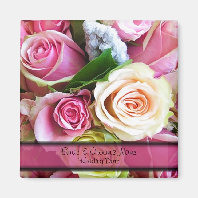 Personlig bröllopspresent magnet (Framsidan)