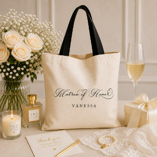 Personlig bröllopstaska för Matron of Honor Tygkasse