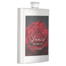 Personlig bröllsvittne anpassad fotografi Flask
