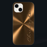 Personlig Bronze Metallic Radial Struktur<br><div class="desc">Du kan ändra designen enligt dina egna önskemål. Du kan ändra designplacering,  orientering,  bakgrundsorientering och storlek färg. Du kan också lägga till din egen text,  eller slogan ange dess teckensnitt,  plats och storleka,  allt för att skapa den ultimata personliga presenten för dig och dina kära.</div>