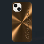 Personlig Bronze Metallic Radial Struktur<br><div class="desc">Du kan ändra designen enligt dina egna önskemål. Du kan ändra designplacering,  orientering,  bakgrundsorientering och storlek färg. Du kan också lägga till din egen text,  eller slogan ange dess teckensnitt,  plats och storleka,  allt för att skapa den ultimata personliga presenten för dig och dina kära.</div>