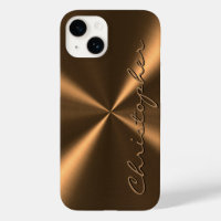 Personlig Bronze Metallic Radial Struktur