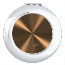 Personlig Bronze Metallic Radial Struktur