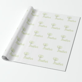 Personlig bror som omsluter papper presentpapper