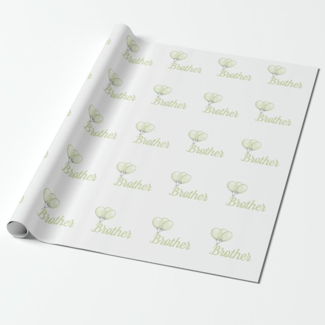 Personlig bror som omsluter papper presentpapper (Utrullad)