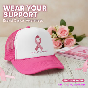 Personlig Bröstcancermedvetenhet Rosa Band Keps