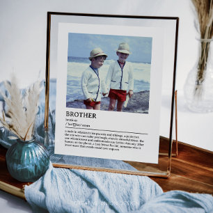 Personlig Brother Definition Quote Wall Art