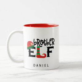 Personlig Brother Elf Två-Tonad Mugg