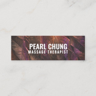 Personlig ’Brown Feathers’ Instagram Mini Visitkort