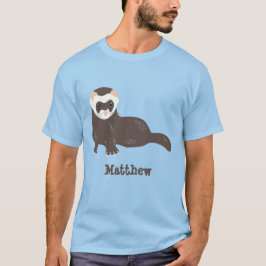 Personlig Brown Ferret Graphic T Shirt