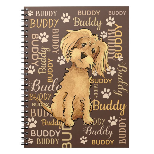 Personlig Brown Hund Anteckningsbok (Framsidan)