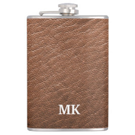 Personlig Brown Leather-utseende Fickplunta