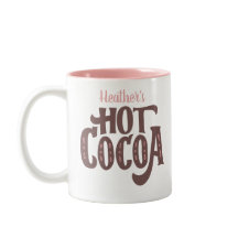 Personlig Brown och Rosa Hett Kakao