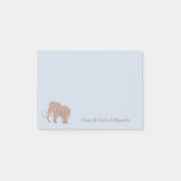 Personlig Brown Wooly Mammoth Illustration