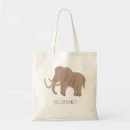 Personlig Brown Wooly Mammoth Illustration Tygkasse