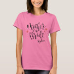 Personlig Brudens sida Budens mamma T Shirt<br><div class="desc">Cute personlig budens mamma Shirts for Brudens sida.</div>