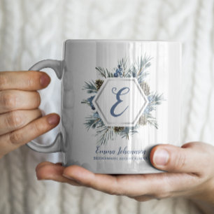 Personlig Brudtärna Bröllopsfest Förslag Kaffemugg