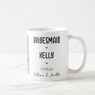 Personlig Brudtärna Foto Bröllopspresent Kaffemugg