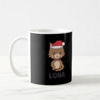 Personlig Brun Katt Julmugg Kaffemugg
