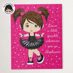 Personlig Brunette Dancer Pussel