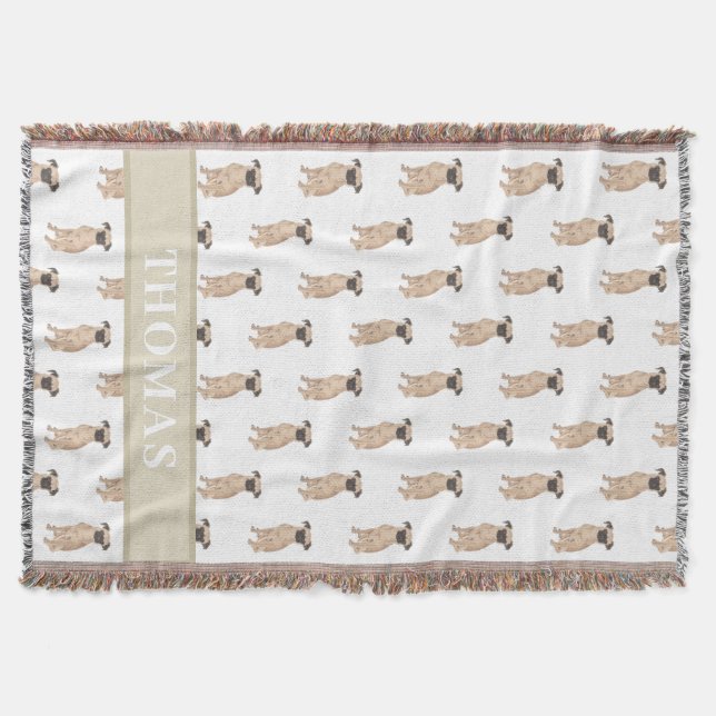 Personlig Brussels Griffon Filt (Framsidan)