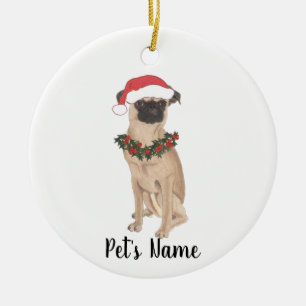 Personlig Brussels Griffon Julgransprydnad Keramik