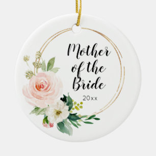 Personlig Budens mamma Bröllop Keepsaké Julgransprydnad Keramik