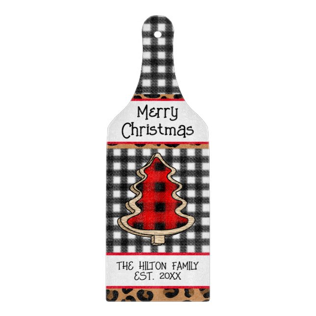 Personlig Buffalo Play Gingham Julgranar (Framsidan)