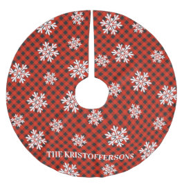 Personlig Buffalo Play Träd Skirt Julgransmatta Borstad Polyester