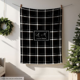 Personlig Buffalo-rutig filt i trendig färg