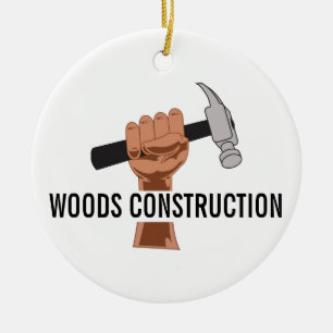 Personlig Builder/Construction Julgransprydnad Keramik