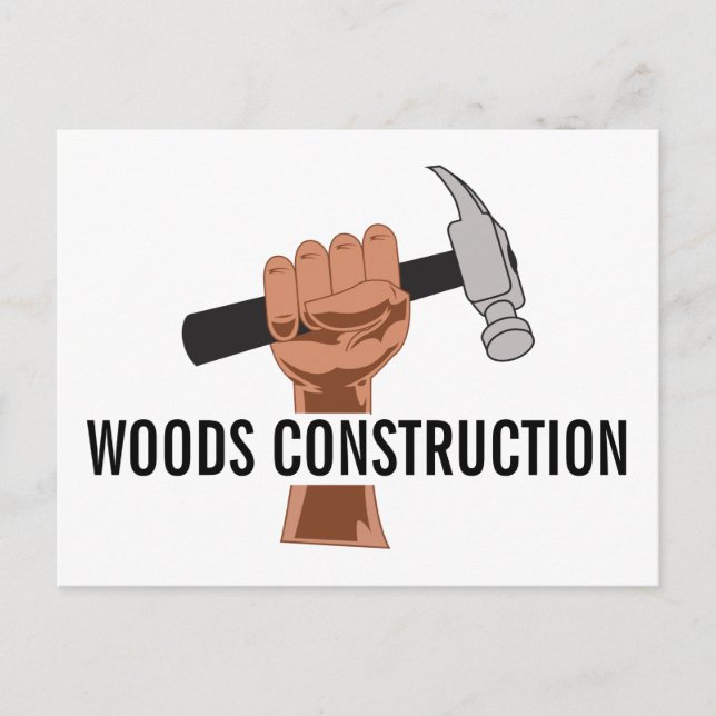 Personlig Builder/Construction Vykort (Framsida)