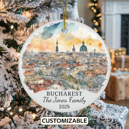 Personlig Bukarest Ornament, Rumänien Ornament