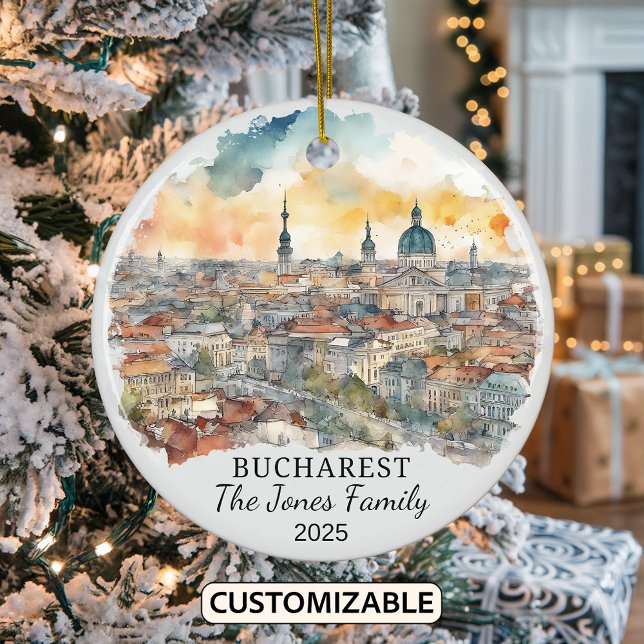 Personlig Bukarest Ornament, Rumänien Ornament (Skapare uppladdad)